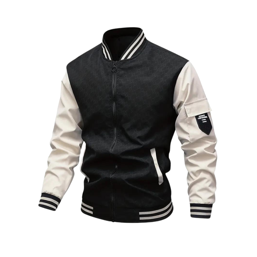 Dionne | Bomber Homme Bicolore avec Fermeture Éclair, Style Moderne & Décontracté