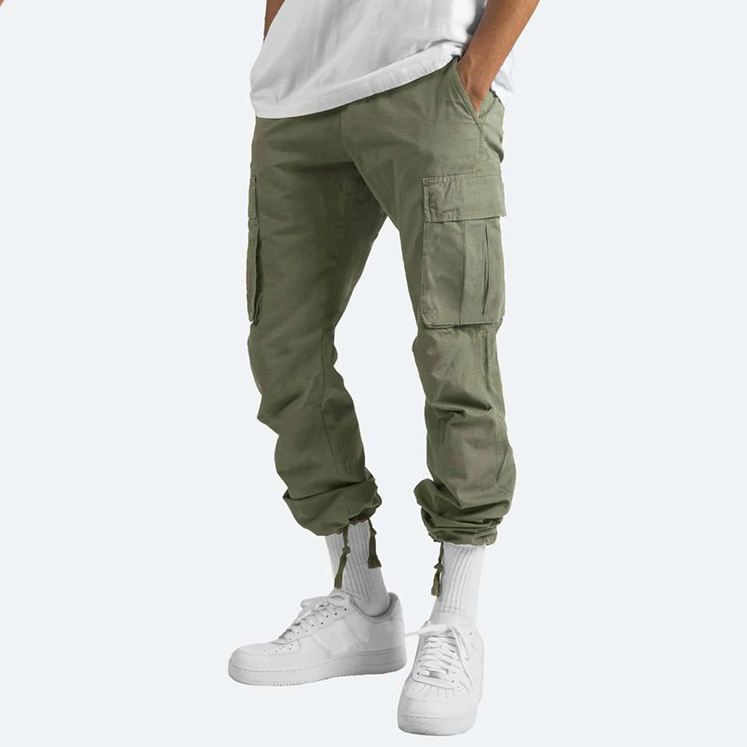 Rowan | Pantalon Cargo Homme Large | Coupe Ample avec Cordon et Poches Pratiques