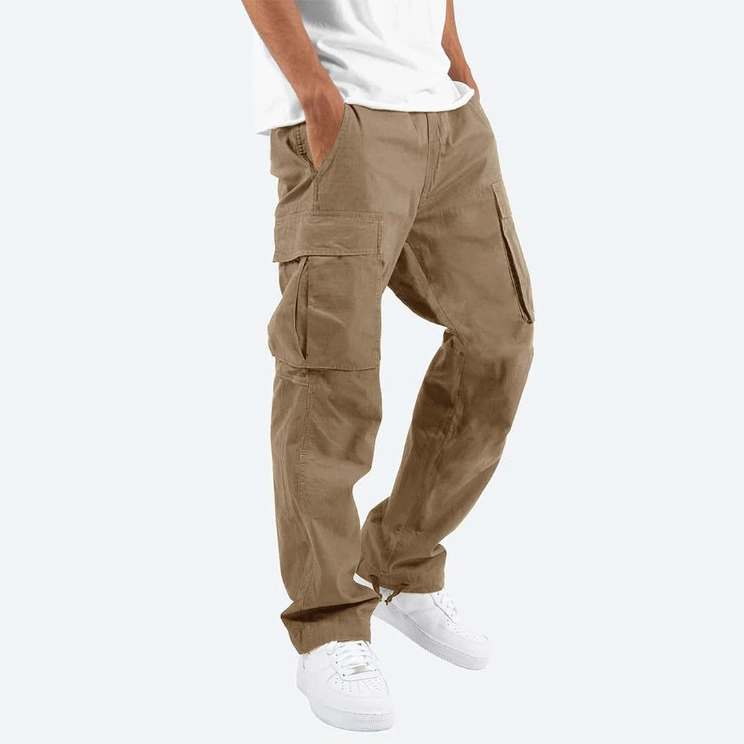 Rowan | Pantalon Cargo Homme Large | Coupe Ample avec Cordon et Poches Pratiques