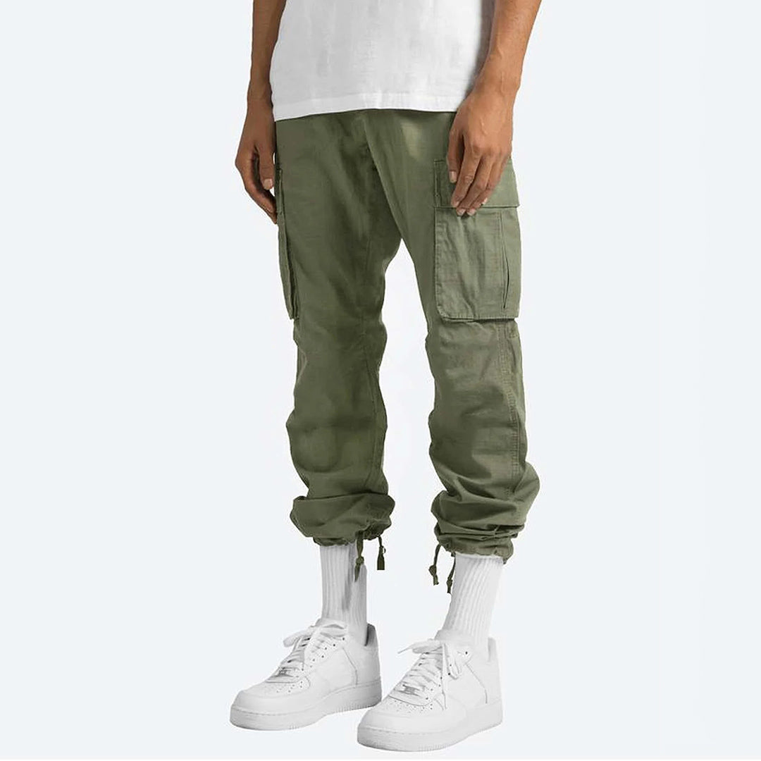 Rowan | Pantalon Cargo Homme Large | Coupe Ample avec Cordon et Poches Pratiques