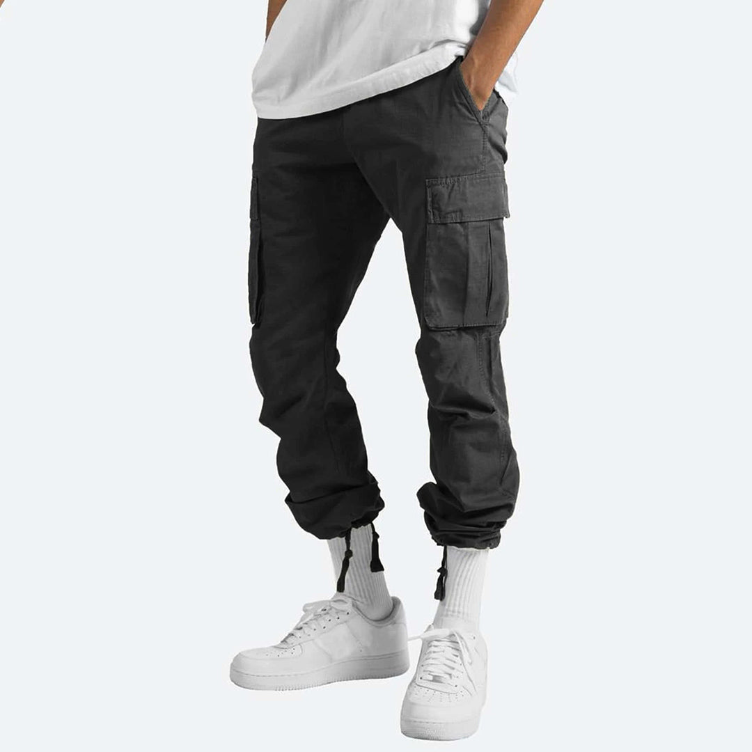 Rowan | Pantalon Cargo Homme Large | Coupe Ample avec Cordon et Poches Pratiques