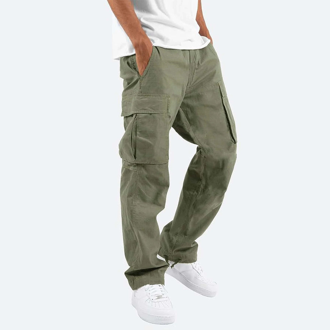 Rowan | Pantalon Cargo Homme Large | Coupe Ample avec Cordon et Poches Pratiques