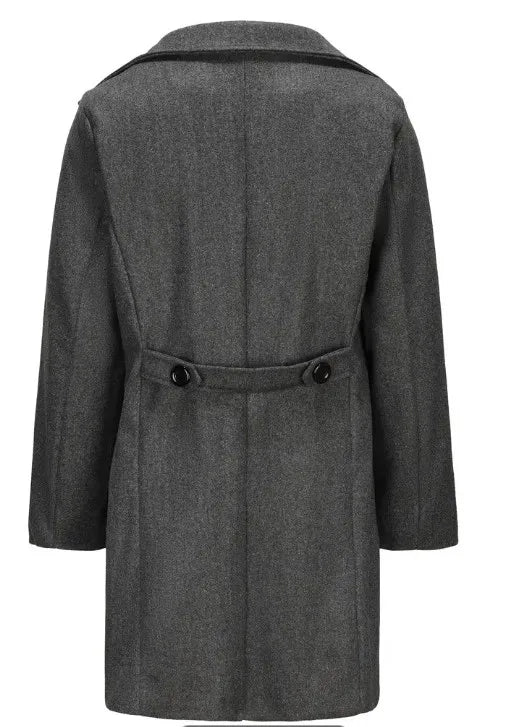 Cymon | Manteau homme long élégant à double boutonnage et col à revers