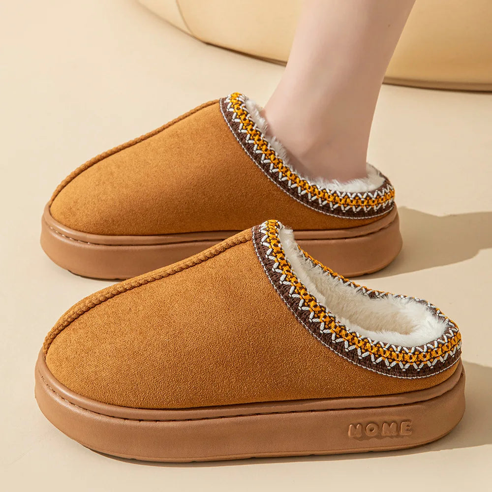 Morgane | Chaussons Femme Hiver avec Doublure Douce & Semelle Antidérapante pour Confort Intérieur