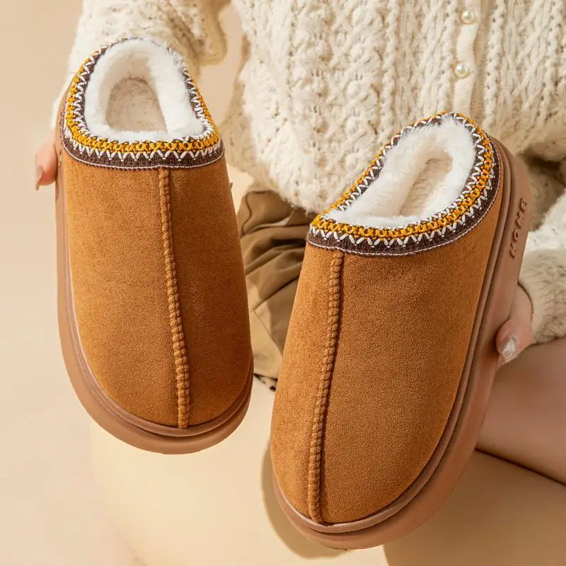Morgane | Chaussons Femme Hiver avec Doublure Douce & Semelle Antidérapante pour Confort Intérieur
