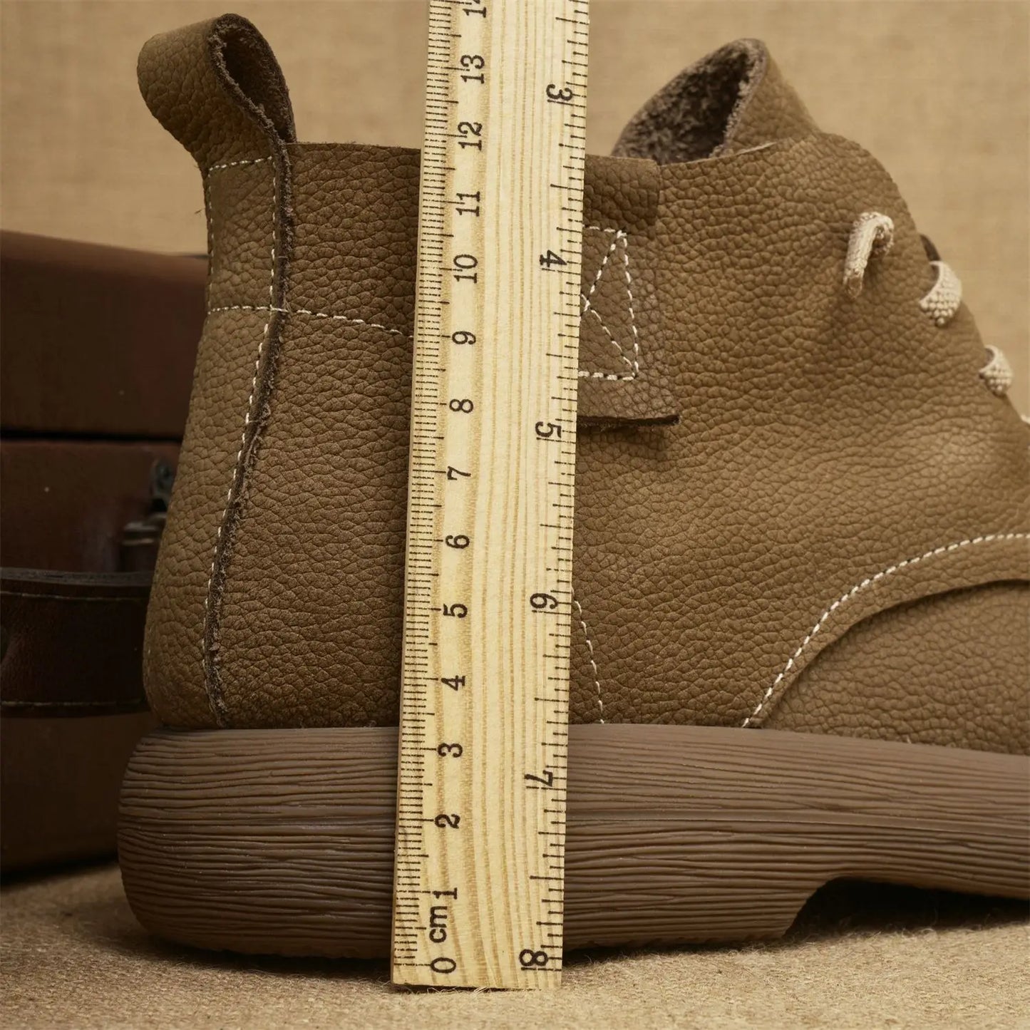Lancaster | Bottines Homme Vintage à Lacets Courtes avec Semelle Souple et Style Workwear