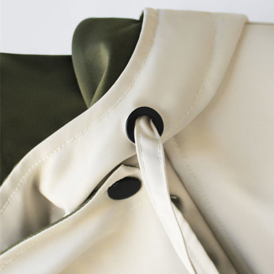 Valleria | Veste Femme Imperméable Coupe-Vent avec Col Superposé