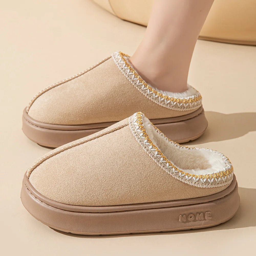 Morgane | Chaussons Femme Hiver avec Doublure Douce & Semelle Antidérapante pour Confort Intérieur