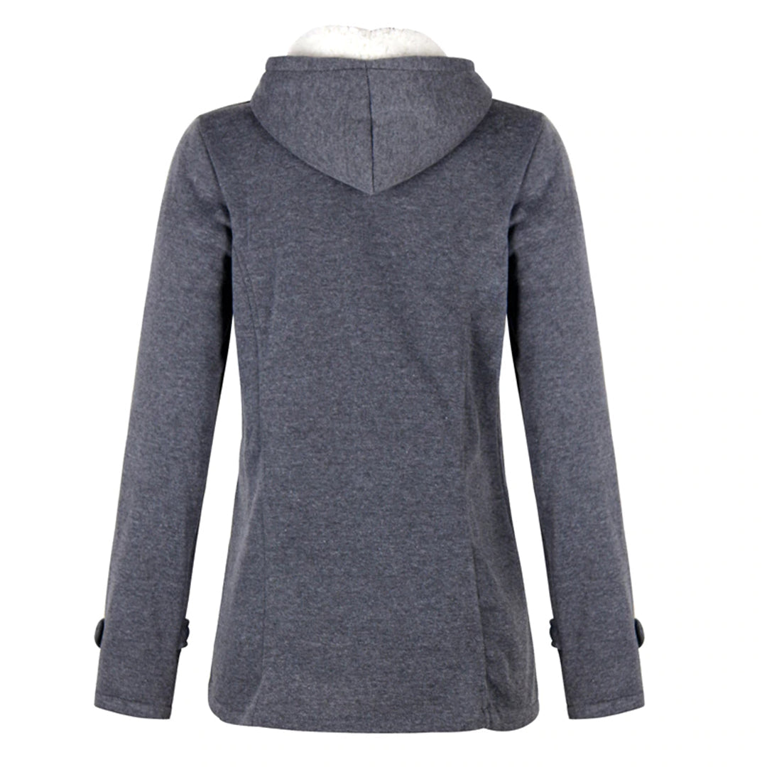 Véronique | Manteau Femme Long Hiver Élégant avec Capuche Intégrée et Doublure Polaire