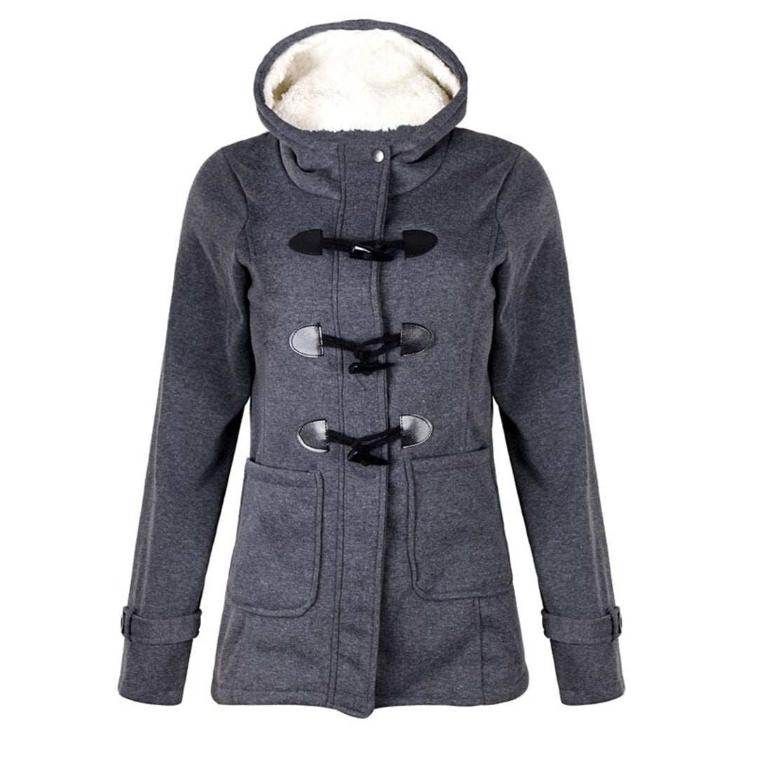 Véronique | Manteau Femme Long Hiver Élégant avec Capuche Intégrée et Doublure Polaire