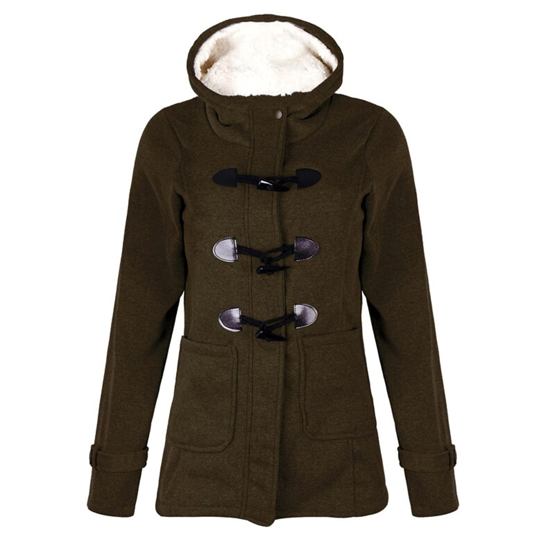 Véronique | Manteau Femme Long Hiver Élégant avec Capuche Intégrée et Doublure Polaire