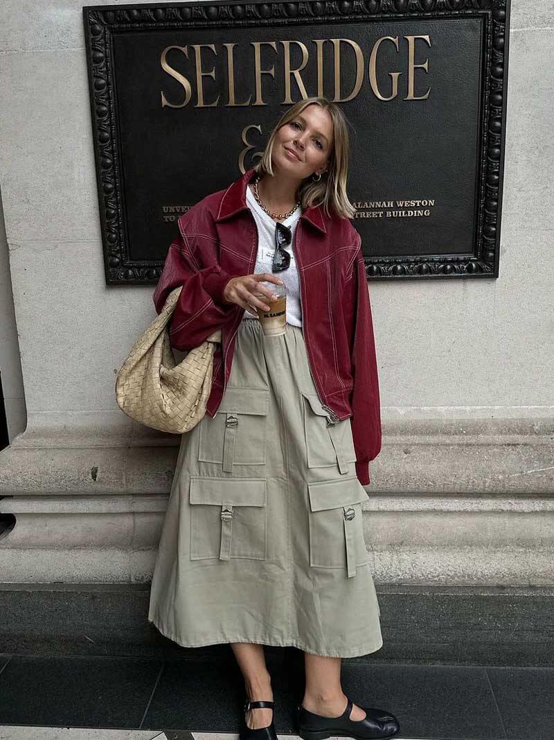 Magalie | Veste Femme Oversize Zippée Bordeaux Style Streetwear