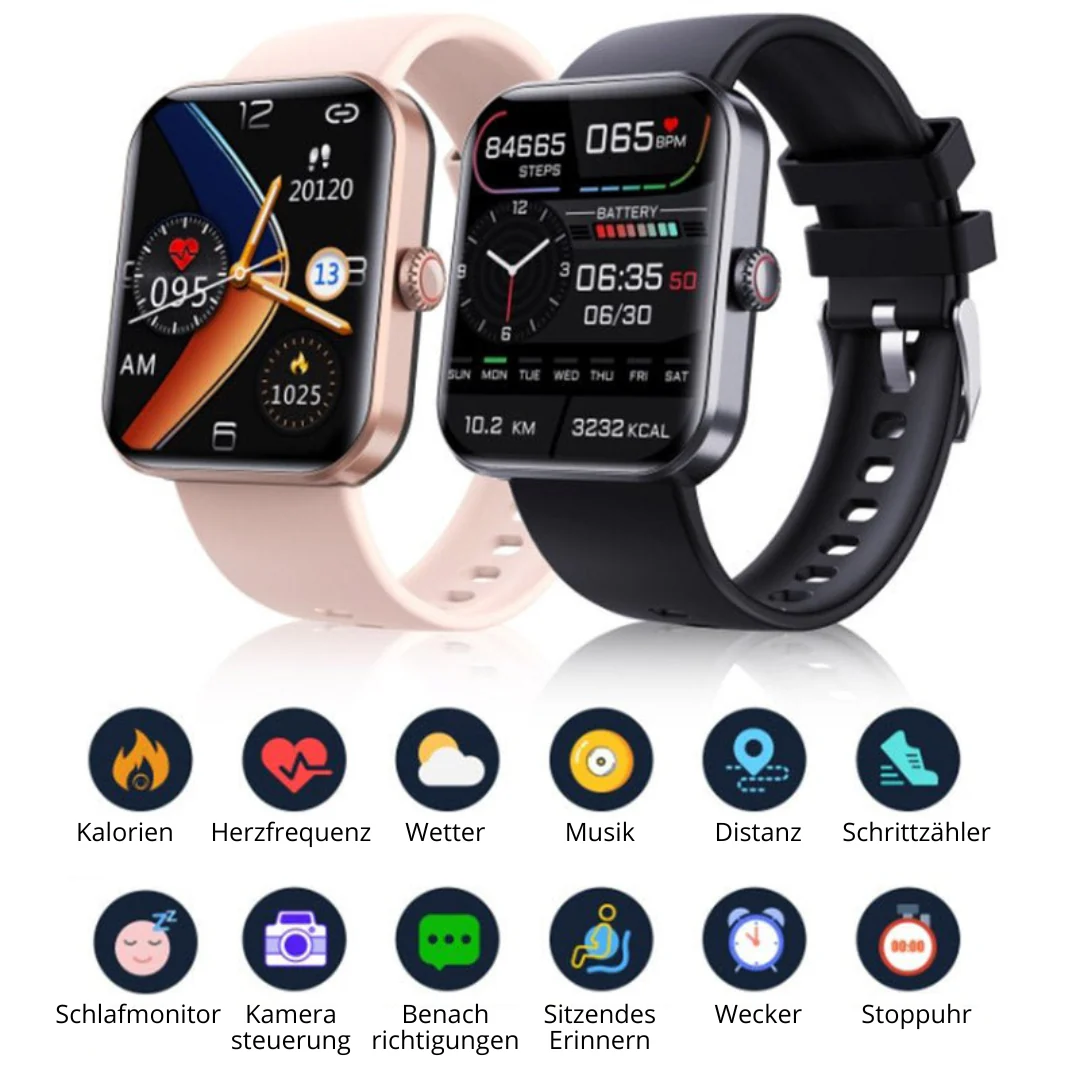 VitaPulse™ | Smartwatch mit Gesundheits- und Fitnessfunktionen