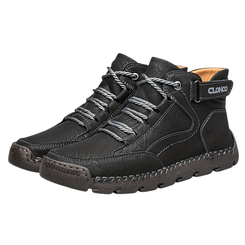 Torrick | Bottes d’Hiver Homme, Chaussures Montantes à Lacets et Velcro avec Doublure Chaude et Semelle Robuste