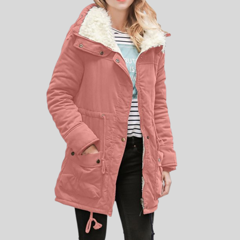 Brangwine | Parka longue femme avec doublure en shearling et capuche