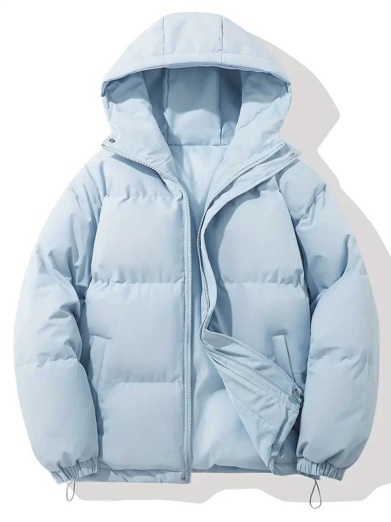 Delphina | Veste d’Hiver Unisexe Matelassée avec Capuche, Chaude & Élégante