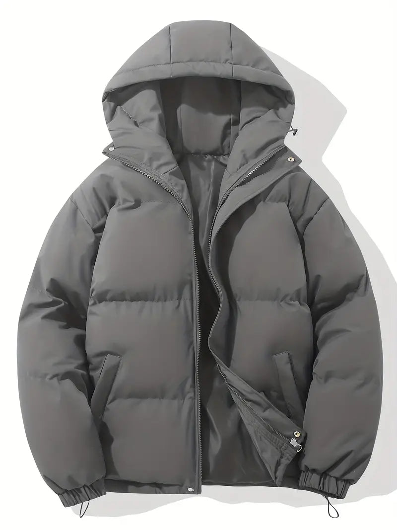 Delphina | Veste d’Hiver Unisexe Matelassée avec Capuche, Chaude & Élégante