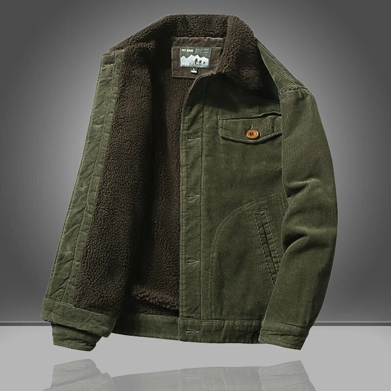Sebastian | Veste Homme Hiver Uni avec Doublure Polaire | Style Élégant et Confortable