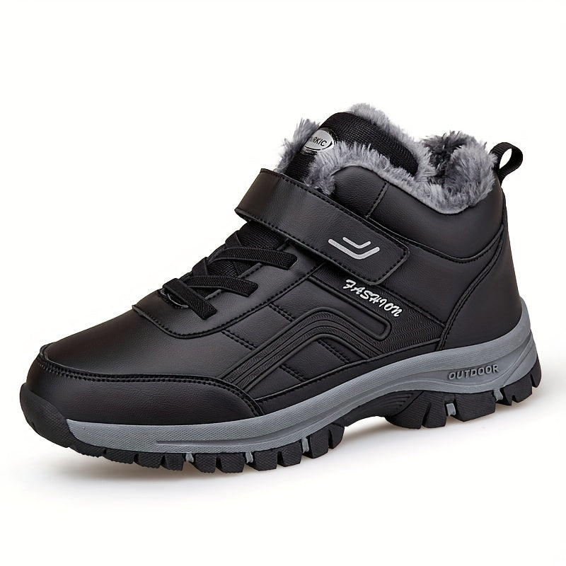Merrick | Chaussures Homme Hiver Mi-Montantes à Lacets avec Scratch et Doublure Chaude Style Sneakers