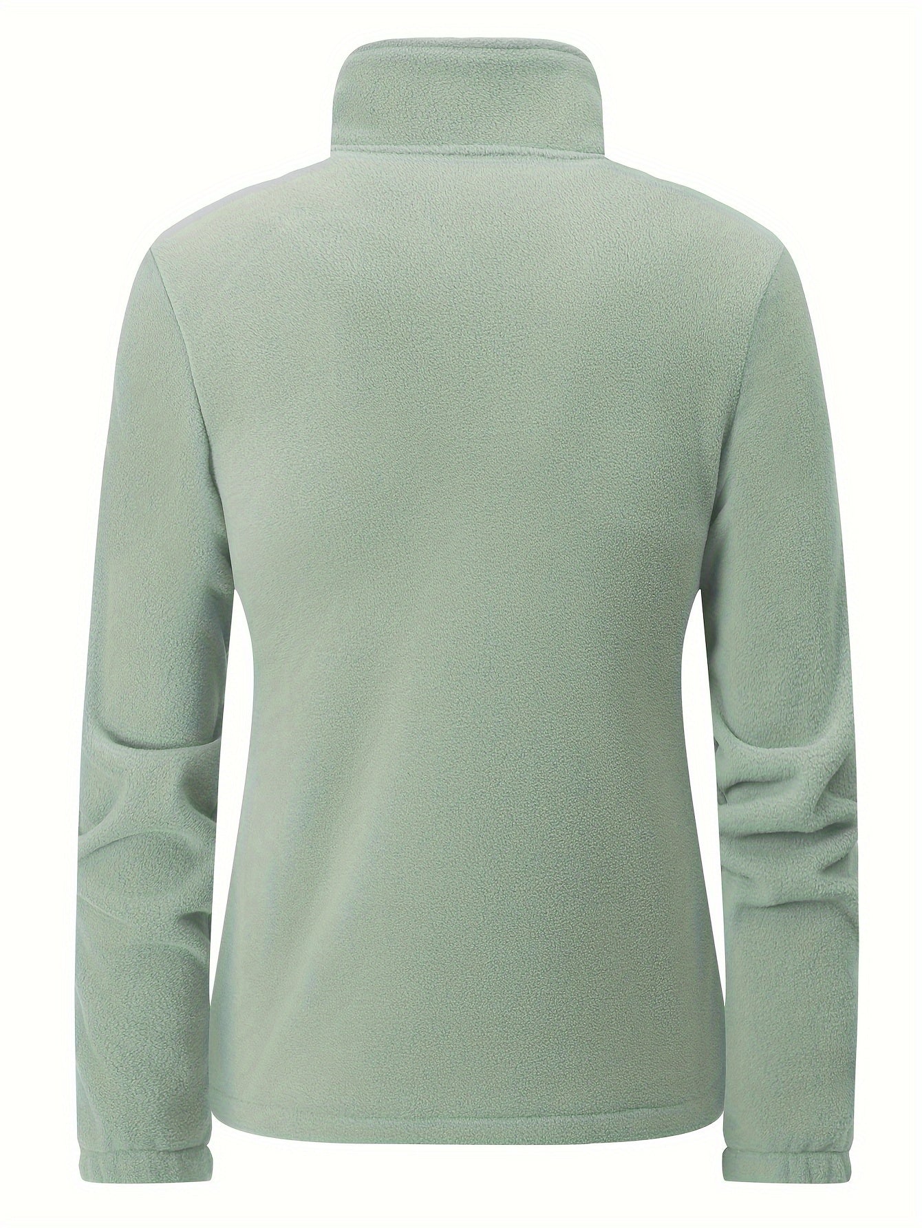 Élyane | Veste Femme Douce à Col Montant avec Fermeture Zippée | Veste Sport Outdoor Légère