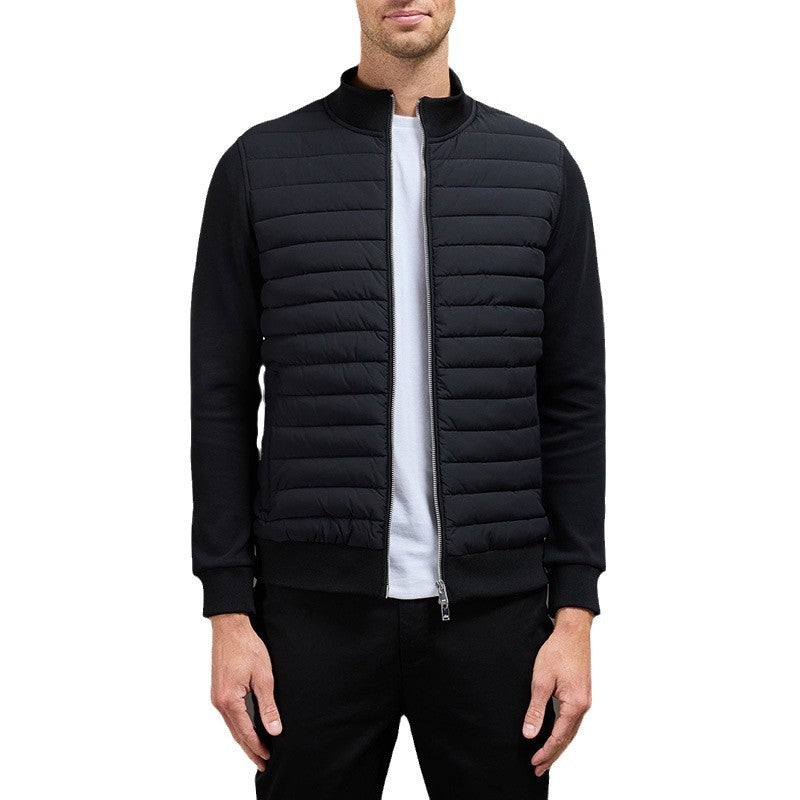 Ambrose | Veste Homme Matelassée Zippée à Col Montant, Légère pour la Mi-saison