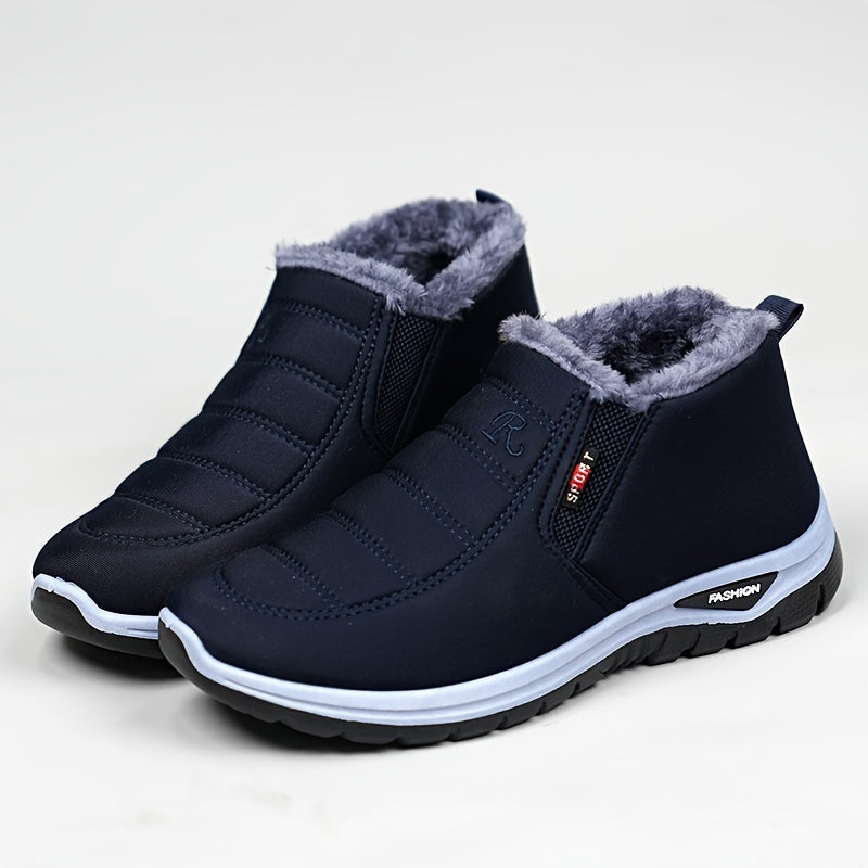 Jorvik | Chaussures Homme Hiver à Enfiler, Coupe Mi-Montante avec Doublure Chaude & Panneaux Élastiques