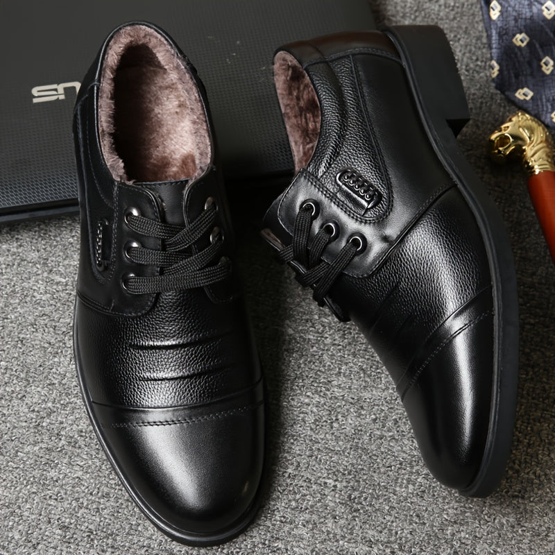 Rendric | Chaussures Hiver Homme Élégantes, Richelieu à Lacets avec Doublure Chaude