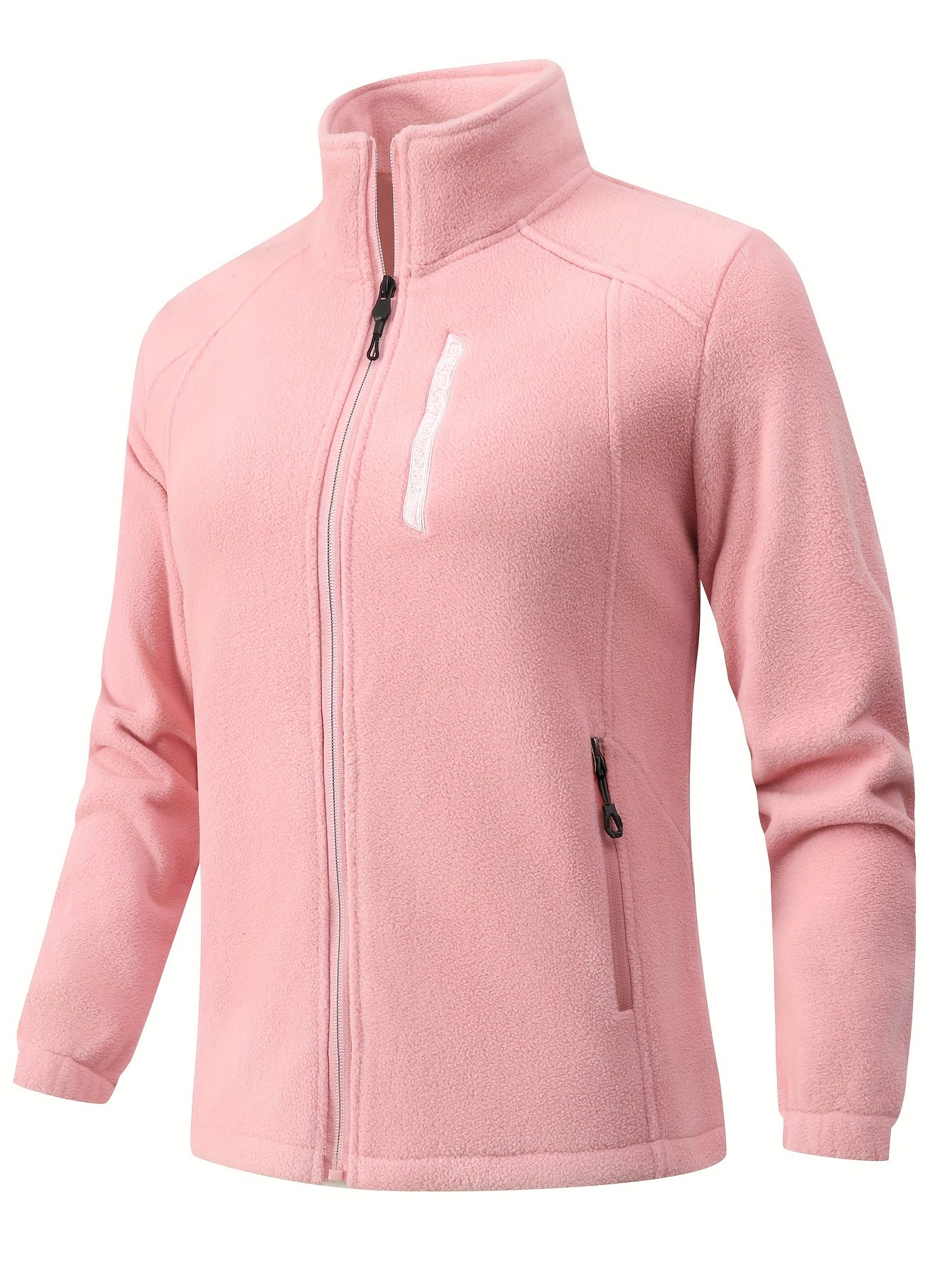 Élyane | Veste Femme Douce à Col Montant avec Fermeture Zippée | Veste Sport Outdoor Légère