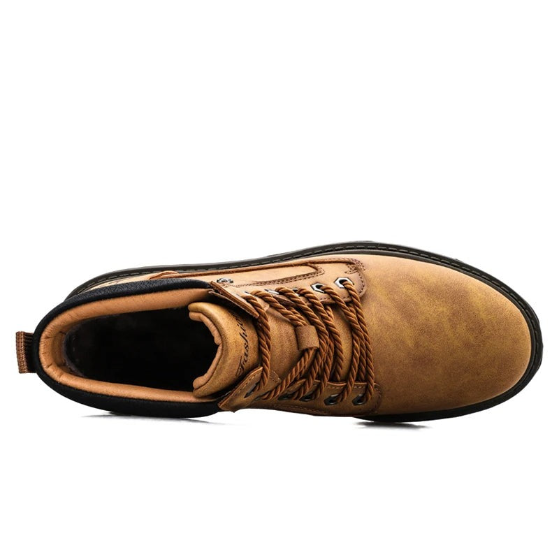 Rivington | Bottines Homme à Lacets Montantes, Semelle Antidérapante Robuste & Col Matelassé Premium