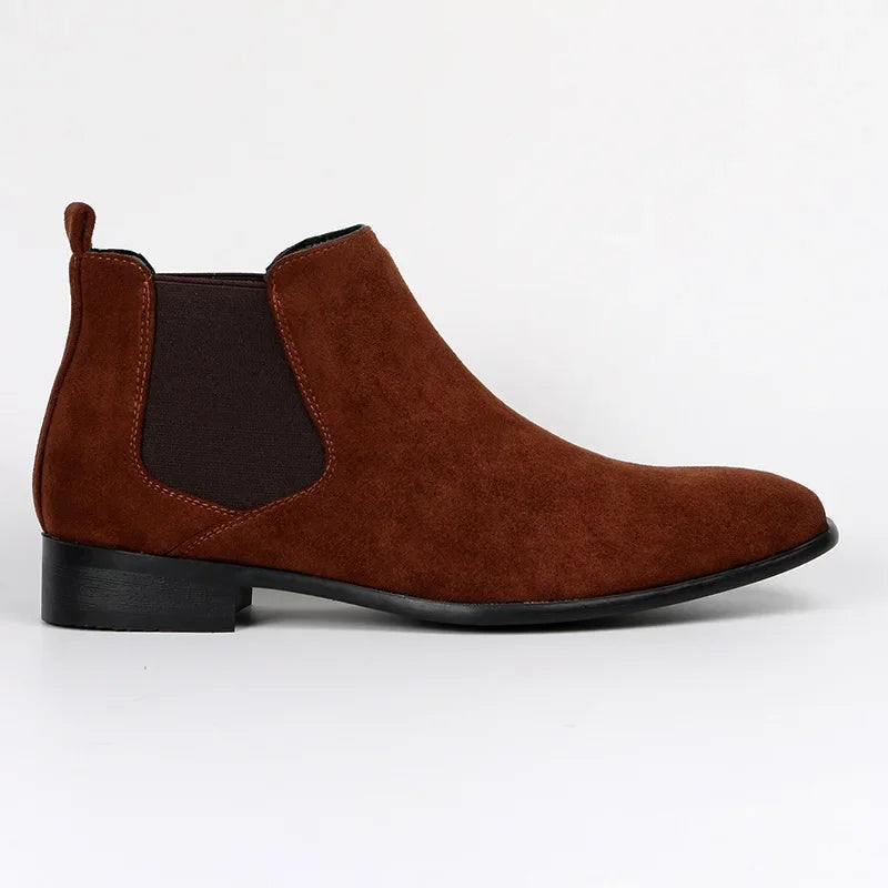 Quinton | Bottines Chelsea Homme à Bout Pointu avec Élastiques Latéraux, Design Élégant et Enfilage Facile