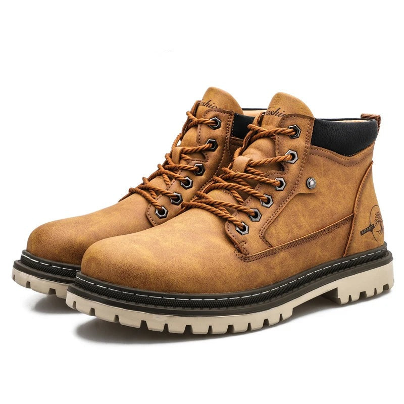 Rivington | Bottines Homme à Lacets Montantes, Semelle Antidérapante Robuste & Col Matelassé Premium