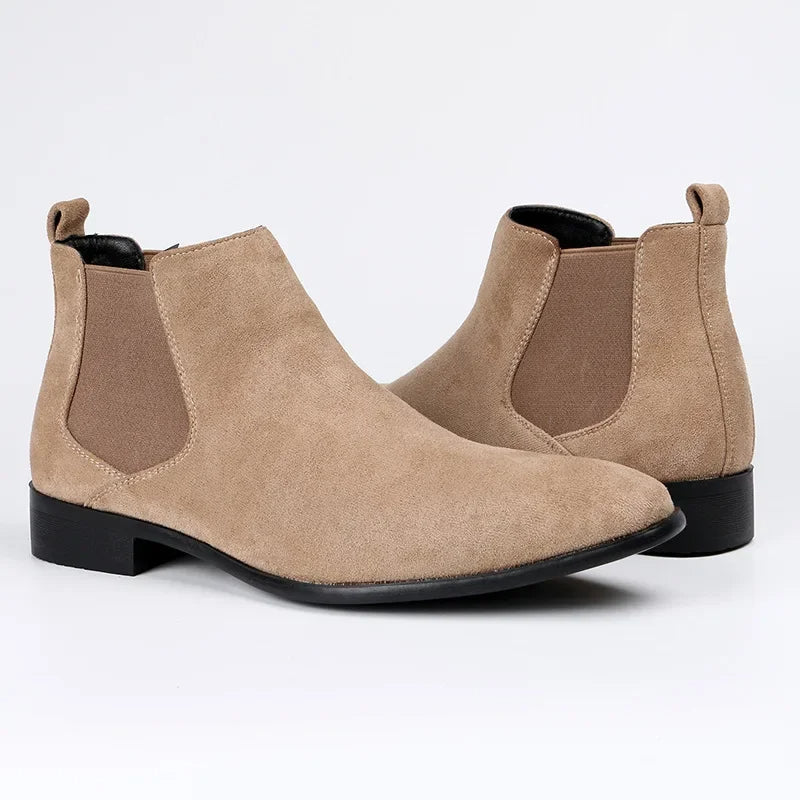 Quinton | Bottines Chelsea Homme à Bout Pointu avec Élastiques Latéraux, Design Élégant et Enfilage Facile