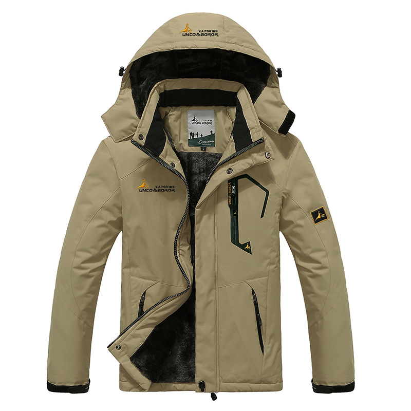 Cyrandel | Parka Homme Hiver, Doublure Polaire, Imperméable et Coupe-Vent, Capuche Réglable et Poches Zippées