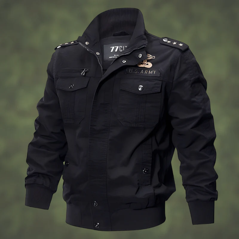 Kensley | Blouson Bomber Homme Regular Fit avec Poches Utilitaires & Finitions Côtelées Style Militaire