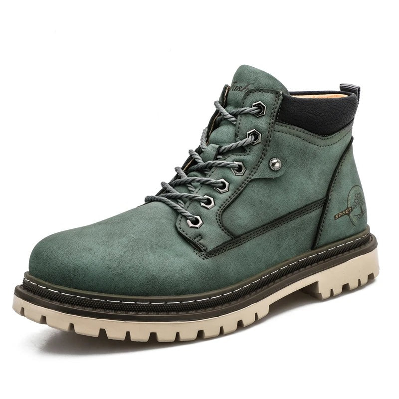 Rivington | Bottines Homme à Lacets Montantes, Semelle Antidérapante Robuste & Col Matelassé Premium
