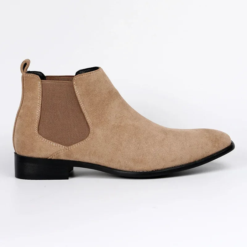 Quinton | Bottines Chelsea Homme à Bout Pointu avec Élastiques Latéraux, Design Élégant et Enfilage Facile