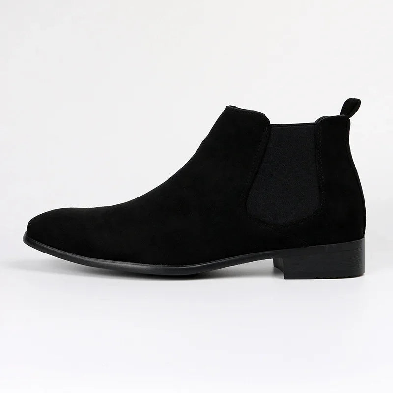 Quinton | Bottines Chelsea Homme à Bout Pointu avec Élastiques Latéraux, Design Élégant et Enfilage Facile