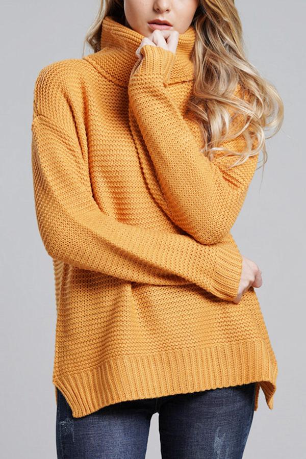 Abéline | Pull Chunky Knit Femme à Col Roulé, Maille Épaisse et Design Élégant