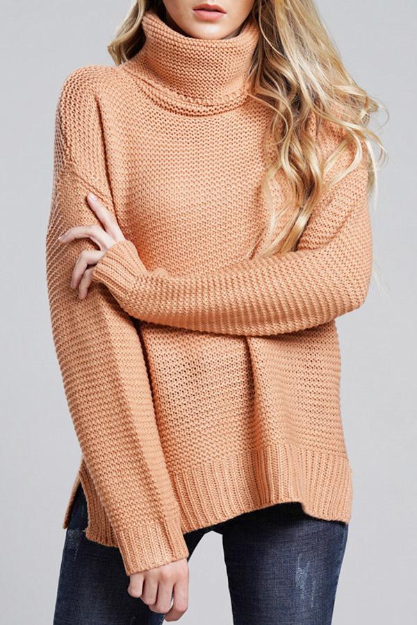 Abéline | Pull Chunky Knit Femme à Col Roulé, Maille Épaisse et Design Élégant