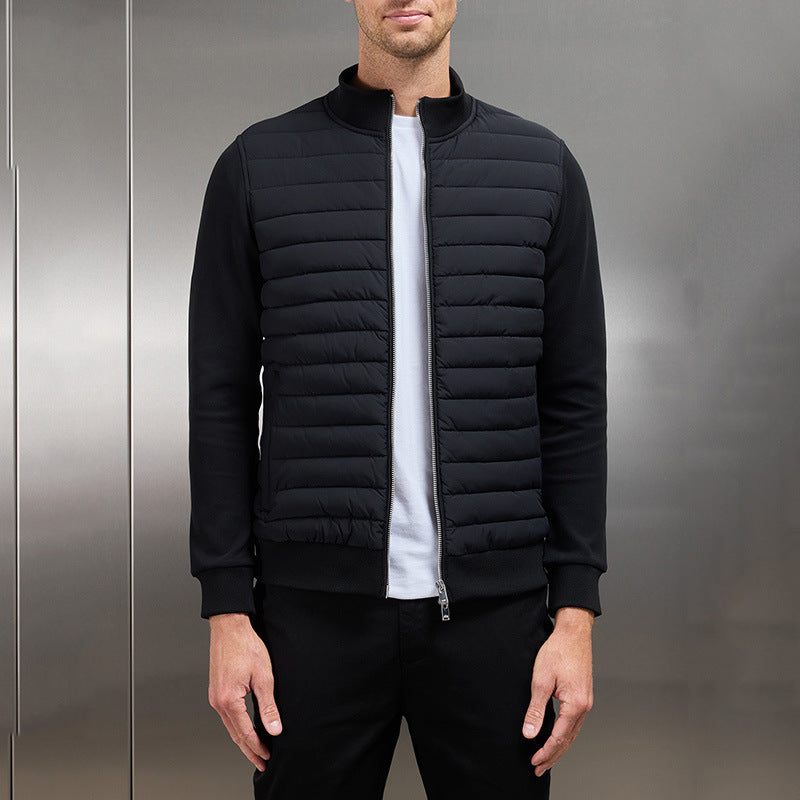 Ambrose | Veste Homme Matelassée Zippée à Col Montant, Légère pour la Mi-saison