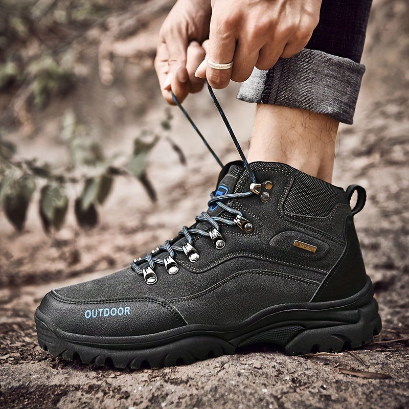 Perevin | Chaussures de Randonnée Homme, Bottes Outdoor Hautes avec Lacets