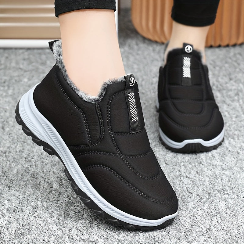 Bastienne | Chaussures d’Hiver Femme, Bottines Chaudes Cheville à Enfiler avec Doublure Intérieure Confort
