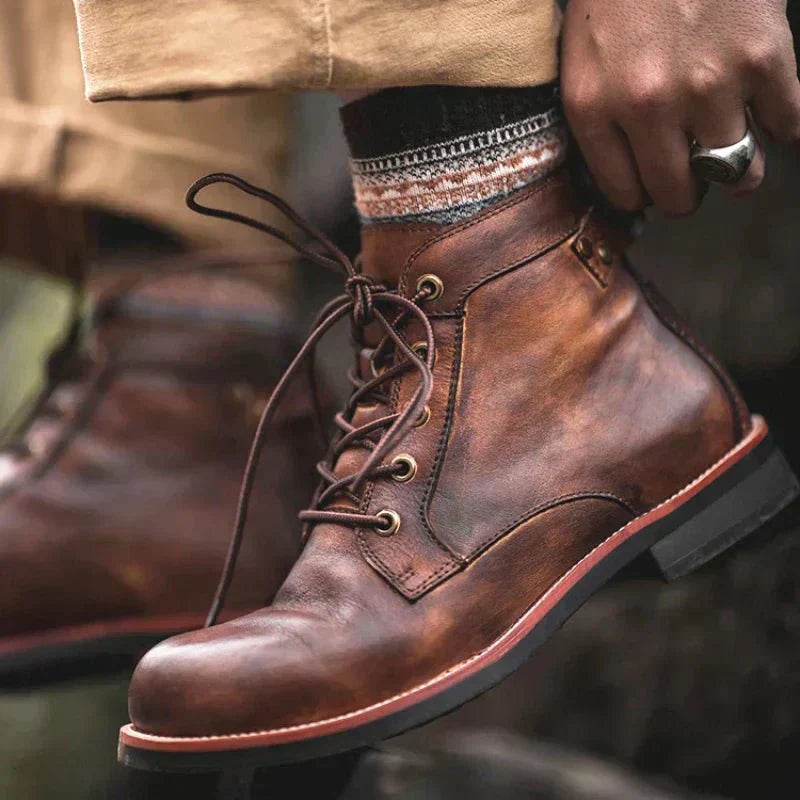 Bradwell | Bottines Homme Vintage à Lacets, Design Classique & Style Robuste Intemporel
