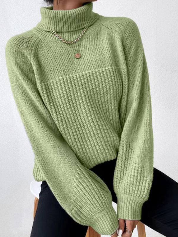 Zivela | Pull à Col Roulé Doux et Uni pour Femme