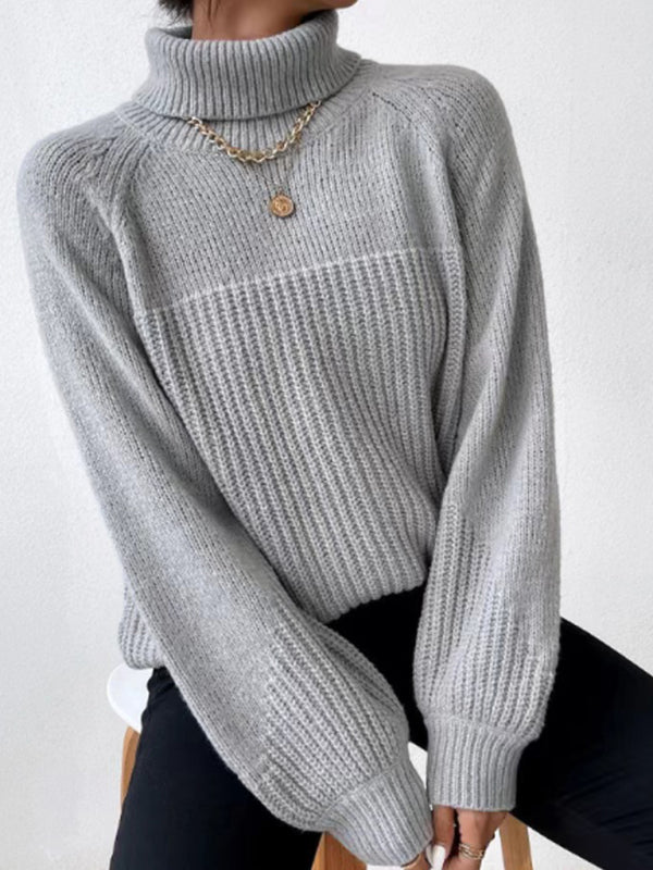 Zivela | Pull à Col Roulé Doux et Uni pour Femme