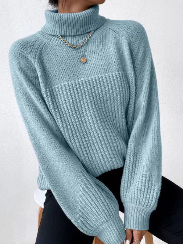 Zivela | Pull à Col Roulé Doux et Uni pour Femme
