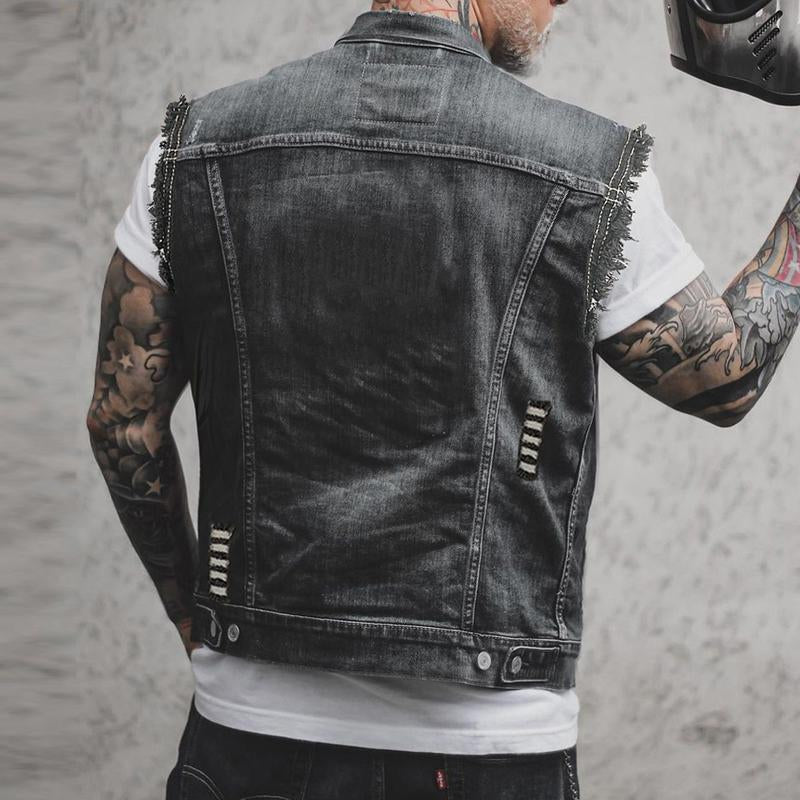 Marcel | Gilet Homme Vintage Sans Manches avec Col Revers et Boutons Élégants