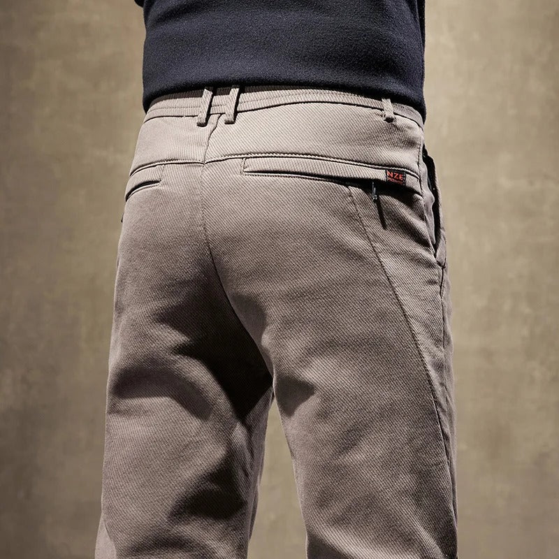 Westcott | Pantalon Homme Velours Côtelé Doublé Polaire Slim Fit Style Décontracté Chaud