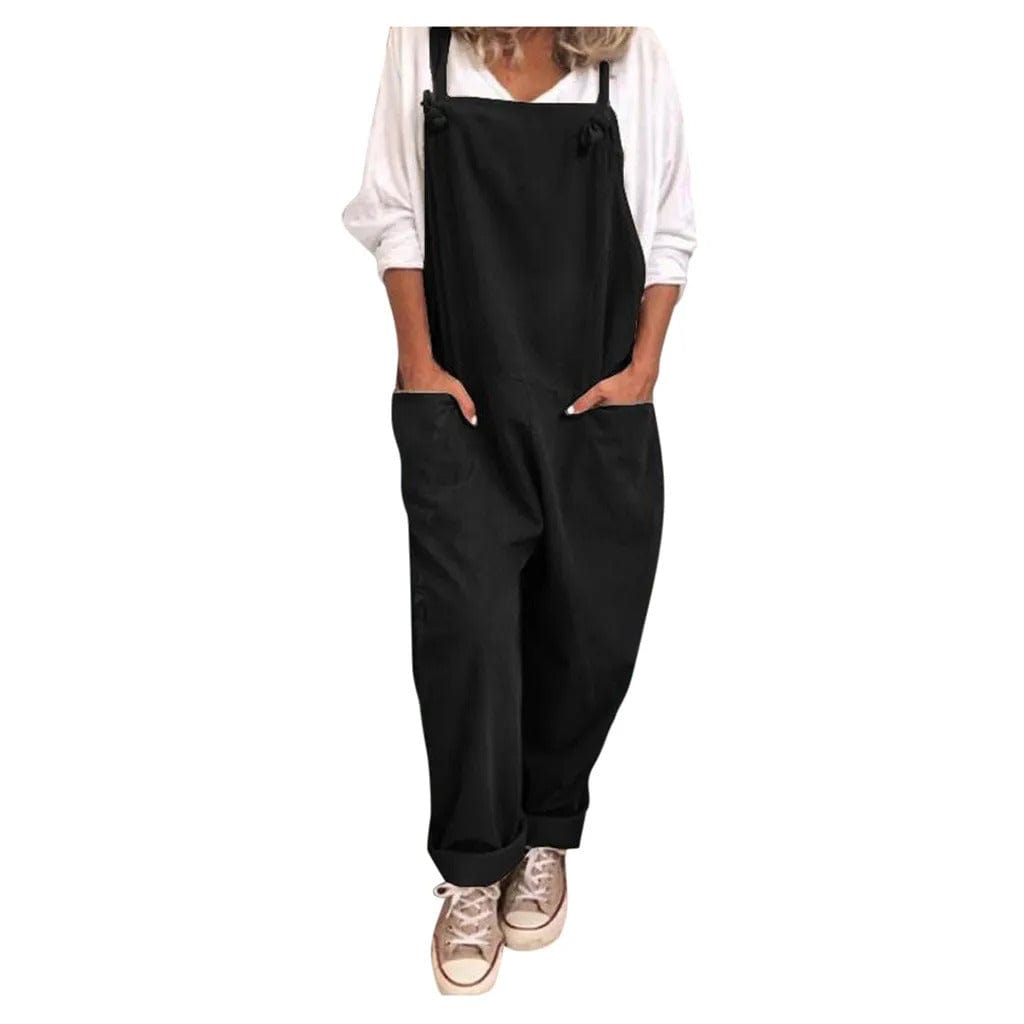 Brisande | Combinaison Femme Sans Manches à Jambe Large, Coupe Ample en Coton & Lin