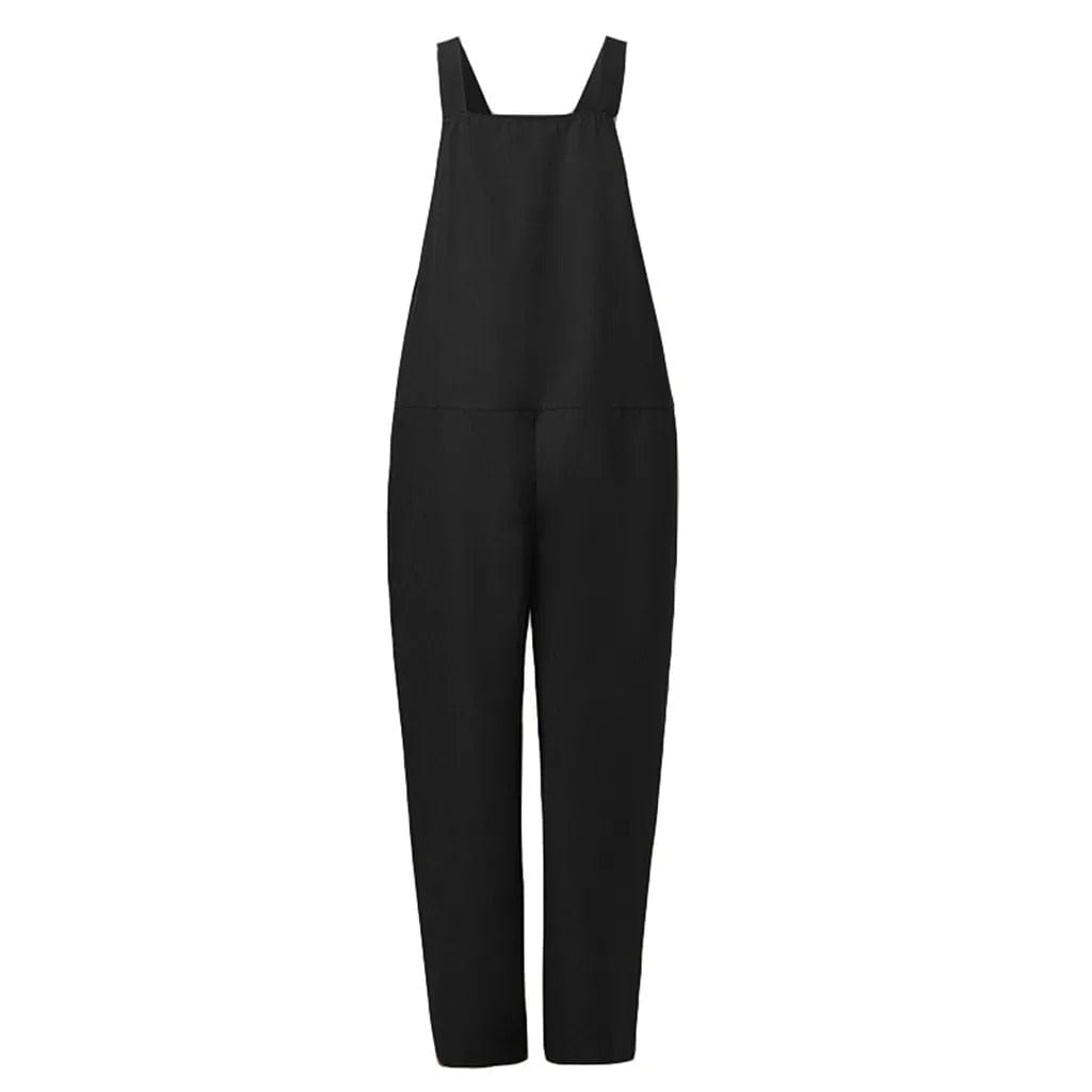 Brisande | Combinaison Femme Sans Manches à Jambe Large, Coupe Ample en Coton & Lin